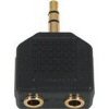 Newlink Stereo Jack Splitter 3.5mm Stereo Jack Plug Splitter 1x Male / 2x Stereo Female <br>QuickFind: 1500