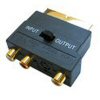 Xpert Systems SCART Block SCART Adaptor To 3x RCA And S-VHS With Switch <br>QuickFind: 2144