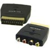 Xpert Systems  SCART Block SCART Adaptor To 3x RCA And S-VHS With Switch <br>QuickFind: 2391