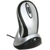 Xpert Systems USB Black / Silver 5 button Wireless Optical Mouse With USB Charging Cradle <br>QuickFind: 2972