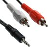 Datawrite 1.5 Metres 3.5mm to 2 RCA Phono Stereo Audio Cable <br>QuickFind: 3013