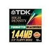 TDK  1.44MB 3.5Inch 2HD DS-HD Floppy Disks <br>QuickFind: 3133