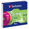 Verbatim  4x 700MB 80Min CDRW ColourDisc <br>QuickFind: 3682