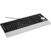 Xpert Systems  Stylish Black / Silver Wired Multimedia Keyboard - USB <br>QuickFind: 3878