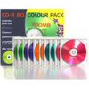 Mediastar  48x 700MB 80Min Coloured CDR in Slim Jewel Cases <br>QuickFind: 4200