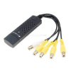 Xpert Systems  EasyCAP 4-Channel 4-Input USB 2.0 DVR Video Capture/Surveillance Dongle <br>QuickFind: 4537