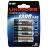 UniRoss AA Rechargeable Rechargeable 1.2 V 1300 mAh Ni-Cd AA <br>QuickFind: 5877