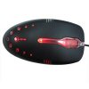 Xpert Systems USB 3D USB Ergonomic Optical Mouse 800dpi Black with Red Leds <br>QuickFind: 6193