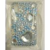 Samsung F480 Tocco Crystal Bling Case for Phone [ BLUE HEARTS ] <br>QuickFind: 6398