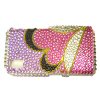 Samsung Tocco Lite S5230 Crystal Bling Diamante Cover [ PINK AND PURPLE FLORAL ] <br>QuickFind: 6553