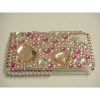 Samsung Tocco Lite S5230 Crystal Bling Diamante Cover [ PINK HEARTS ] <br>QuickFind: 6556