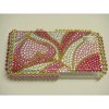 Samsung Tocco Lite S5230 Crystal Bling Diamante Cover [ PINK GOLDEN HEARTS ] <br>QuickFind: 6560