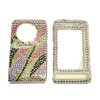 LG Viewty KU990 Crystal Bling Diamante Cover [ PINK PURPLE LEAVES ] <br>QuickFind: 6564