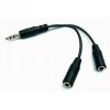 Xpert Systems 0.15 Metres 3.5mm Stereo Audio Splitter Cable <br>QuickFind: 6585