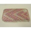 Samsung Tocco Lite S5230 Crystal Bling Diamante Cover [ PINK V-SHAPED LINES ] <br>QuickFind: 6587