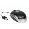 Toshiba USB Mini Retractable Laser Mouse [ Silver ] QuickFind: 6707