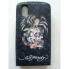 LG Cookie KP500 Leather Flip Case [ ED HARDY - NAVY ] QuickFind: 6712