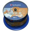 Verbatim  16x 4.7GB 120Min DVD-R Advanced AZO Full Face White Printable <br>QuickFind: 7655