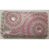 LG Cookie KP500 Crystal Bling Diamante Cover [ PINK SPIRALS ] <br>QuickFind: 6810