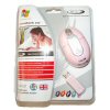 Xpert Systems  Wireless Optical Laptop Mouse - USB Dongle can be stored in the mouse [ PINK ] <br>QuickFind: 6999