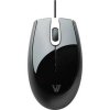 VideoSeven V7 USB Standard Optical Wheel Mouse [ BLACK ] <br>QuickFind: 7137