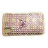 LG Cookie KP500 Bling Diamante Cover [ PURPLE / SILVER WITH BUTTERFLY] <br>QuickFind: 7150