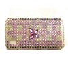 Samsung Tocco Lite S5230 Crystal Bling Cover [ PURPLE AND SILVER WITH BUTTERFLY ] <br>QuickFind: 7153