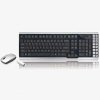 Xpert Systems  Black/Silver Wireless Multimedia Keyboard & Wireless Scroll Mouse Bundle - PS/2 Connection - Retail Boxed <br>QuickFind: 7183