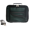 Xpert Systems 10.2 Inch Leather Laptop Bag with Strap [ BLACK ] <br>QuickFind: 7416