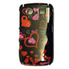 Blackberry 8900 Hard Back Case [ BLACK WITH PINK HEARTS ] <br>QuickFind: 7460