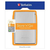 Verbatim 250GB Portable Hard Drive - USB 2.0 - 2.5Inch HDD - Silver <br>QuickFind: 7486