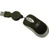 SumVision DS-207 Black USB Optical Mini Mouse - With Retractable Cable <br>QuickFind: 751