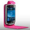 Blackberry 9800 TORCH Leather Flip Mobile Phone Case [ PINK ] <br>QuickFind: 7574