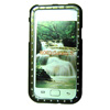 Samsung i9000 Galaxy S Diamante Bling Mobile Phone Cover - [ BLACK FRONT & BACK ] <br>QuickFind: 7702